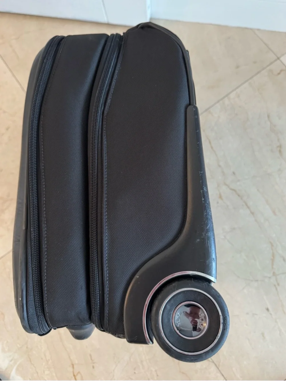 Tumi Black Rolling Briefcase Carry-On